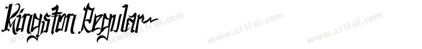 Kingston Regular字体转换
